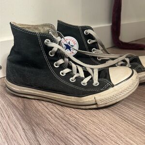 Well loved Converse Black High-Top Sneakers